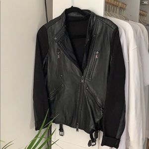 Haute Hippie Cow Leather Moto Jacket